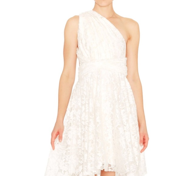 TwoBirds Bridesmaids Lace Mini Dress, Size A - Picture 2 of 3